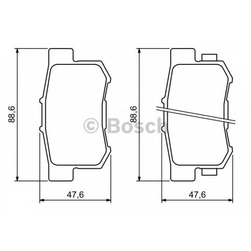 0986494233 BOSCH Гальмівні колодки до дисків BP1168 — фото товара №1