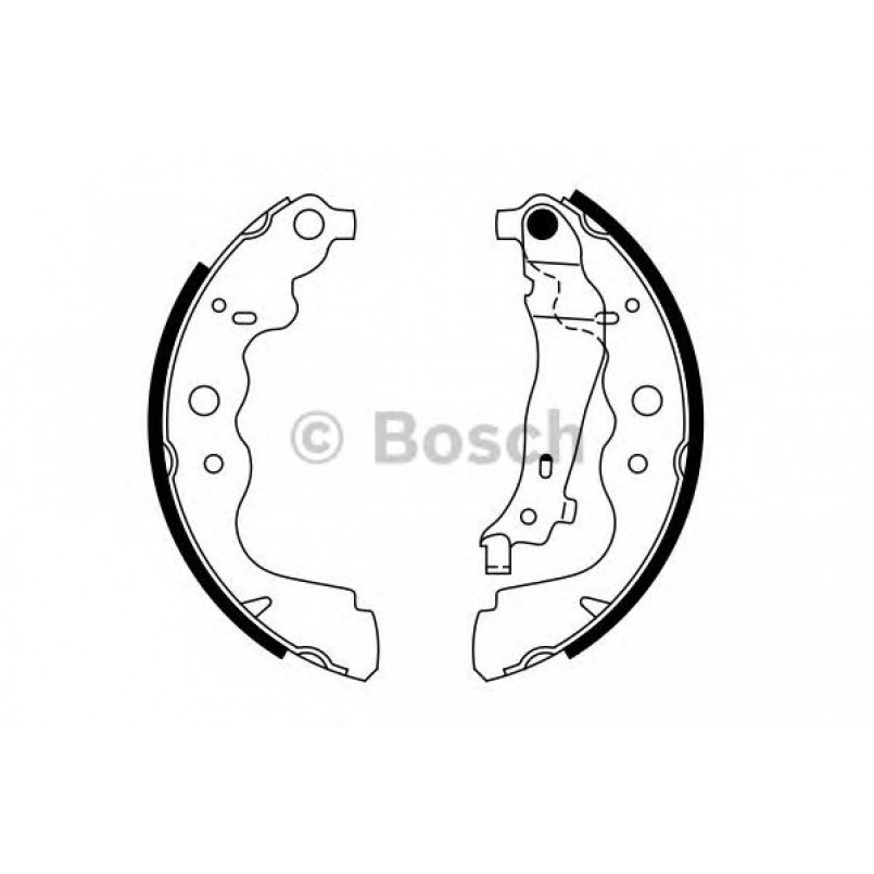 0986487754 BOSCH Гальмівні колодки до барабанів BS974 — фото товара