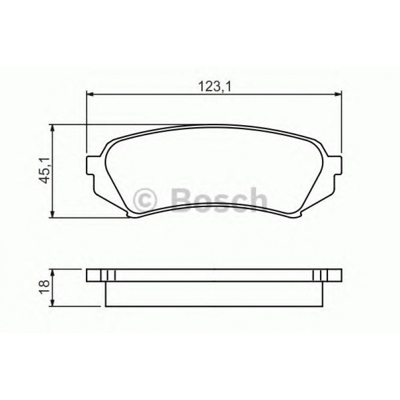 0986424641 BOSCH Гальмівні колодки до дисків BP358 — фото товара