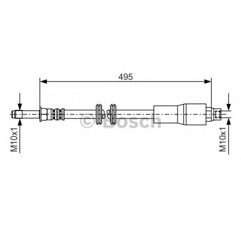 1987481005 BOSCH Гальмівний шланг — фото товара