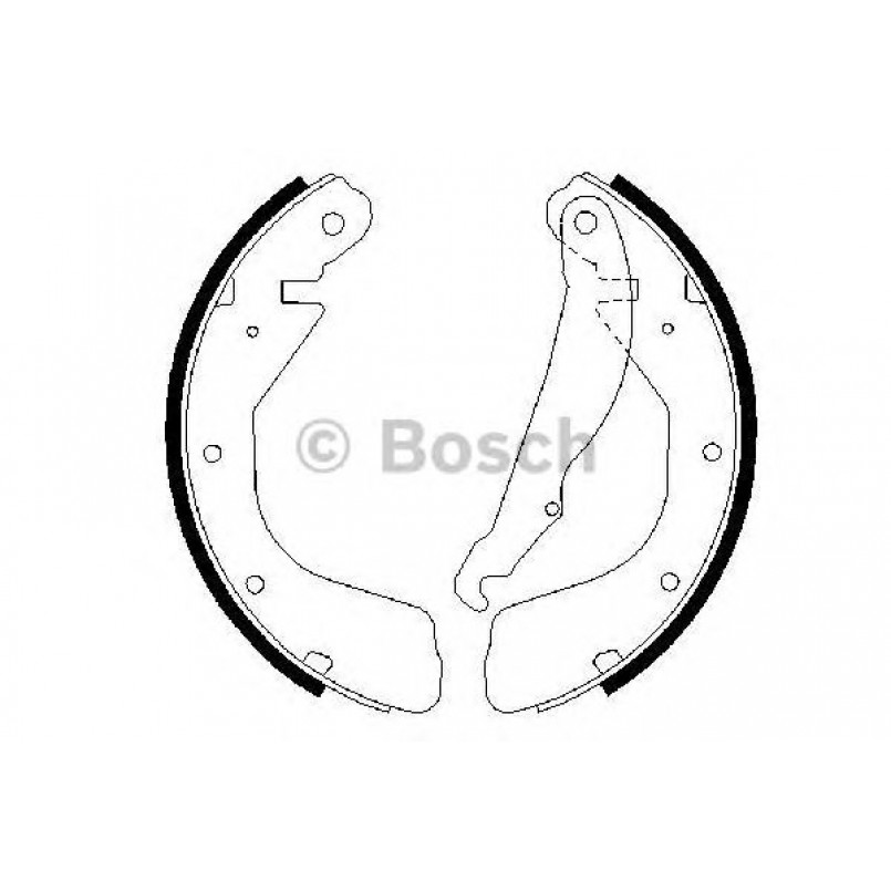 0986487264 BOSCH Гальмівні колодки до барабанів BS516 — фото товара