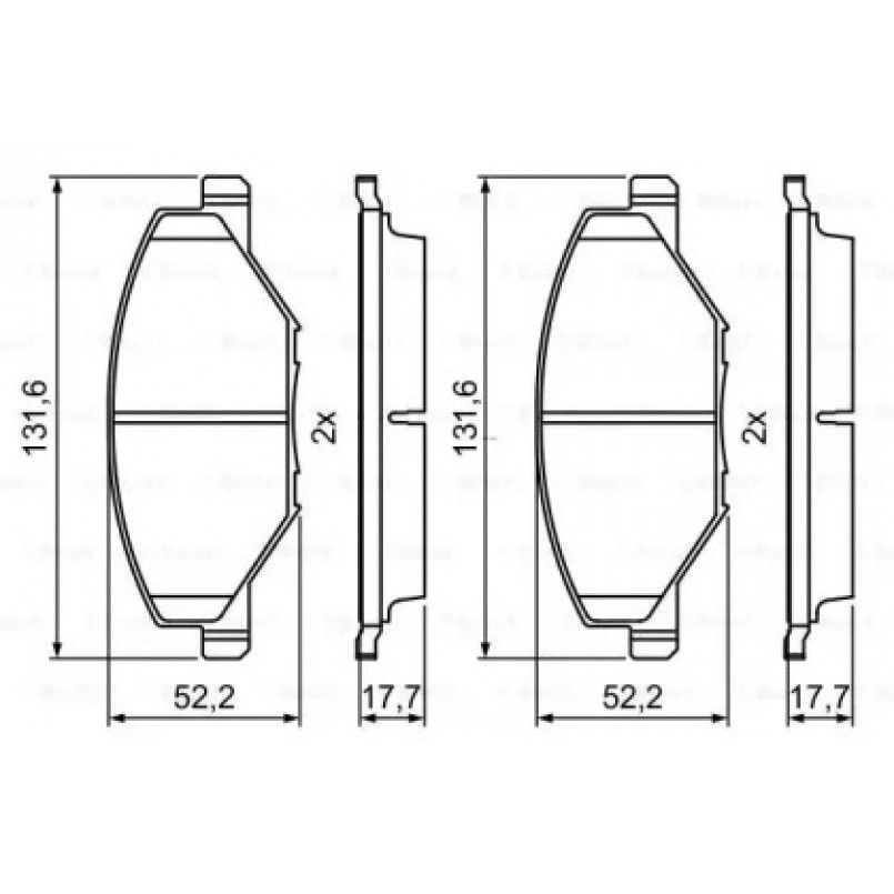 0986495390 BOSCH Гальмівні колодки до дисків — фото товара