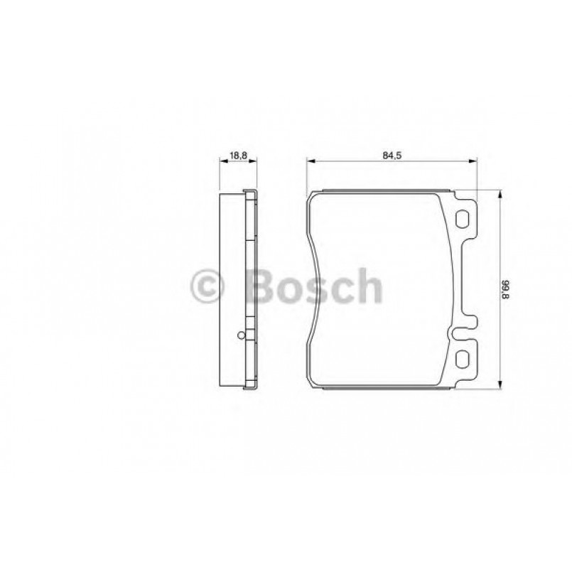 0986460976 BOSCH Гальмівні колодки до дисків BP545 — фото товара