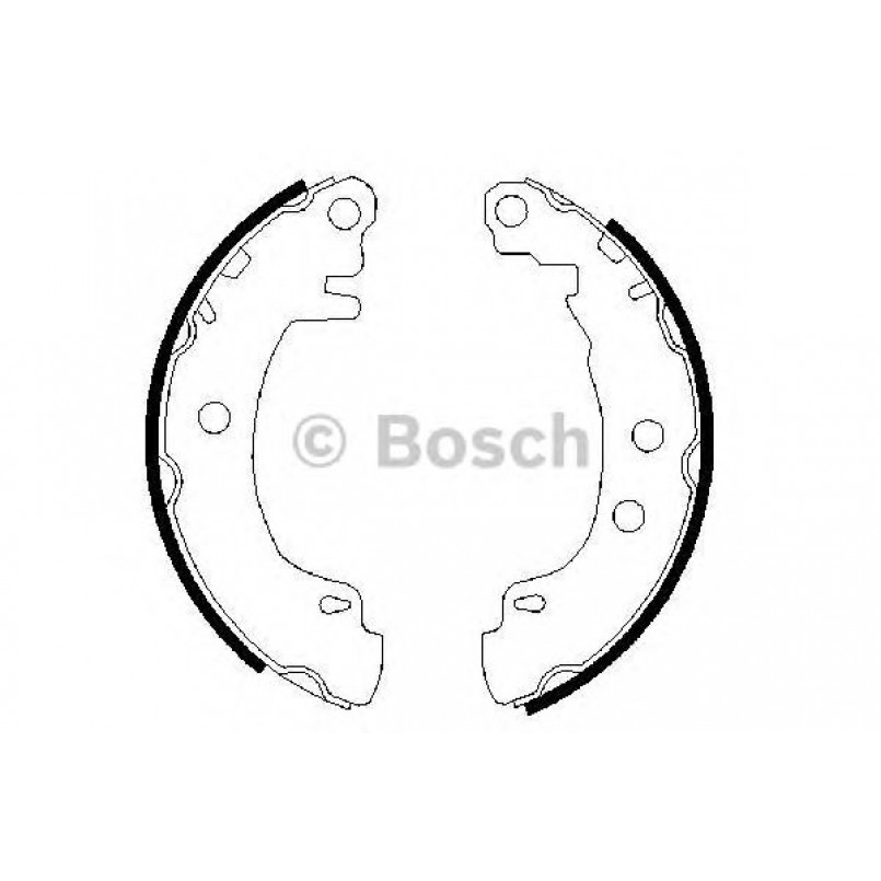 0986487550 BOSCH Гальмівні колодки до барабанів BS800 — фото товара