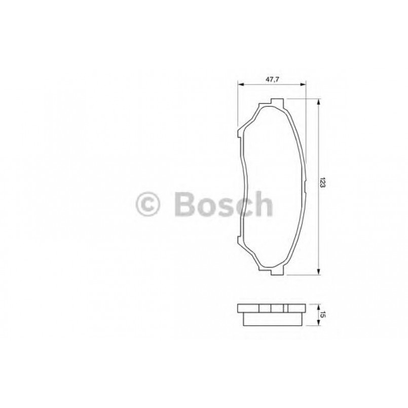 0986424713 BOSCH Гальмівні колодки до дисків BP425 — фото товара №1