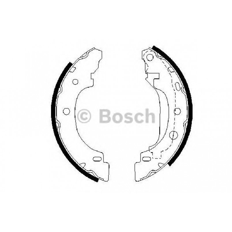 0986487570 BOSCH Гальмівні колодки до барабанів BS815 — фото товара