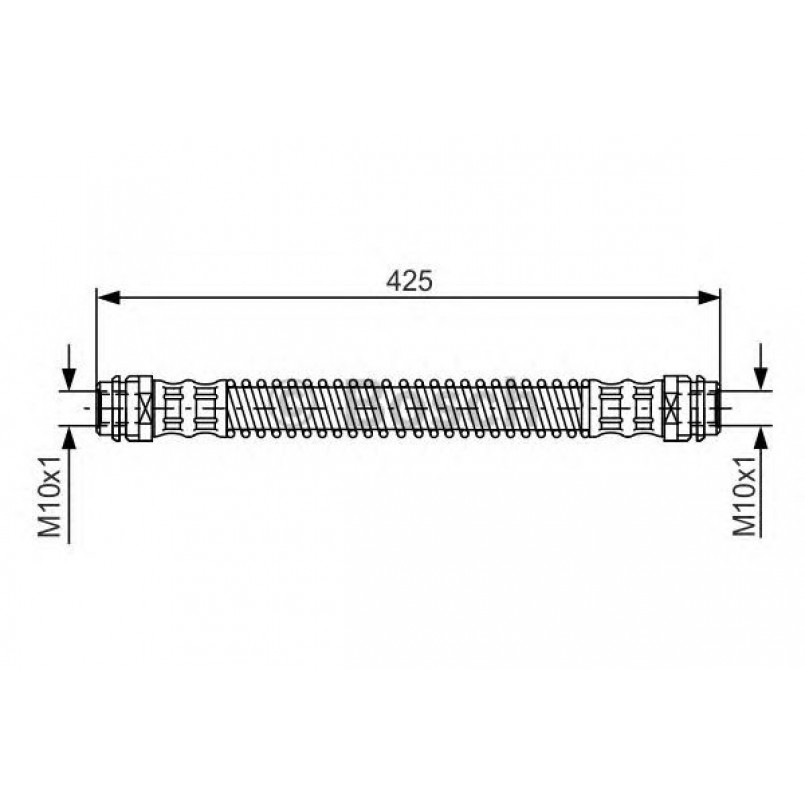 1987476330 BOSCH Гальмівний шланг — фото товара