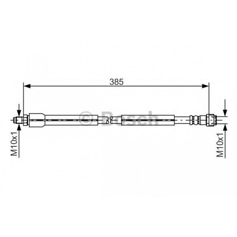 1987476949 BOSCH Гальмівний шланг — фото товара