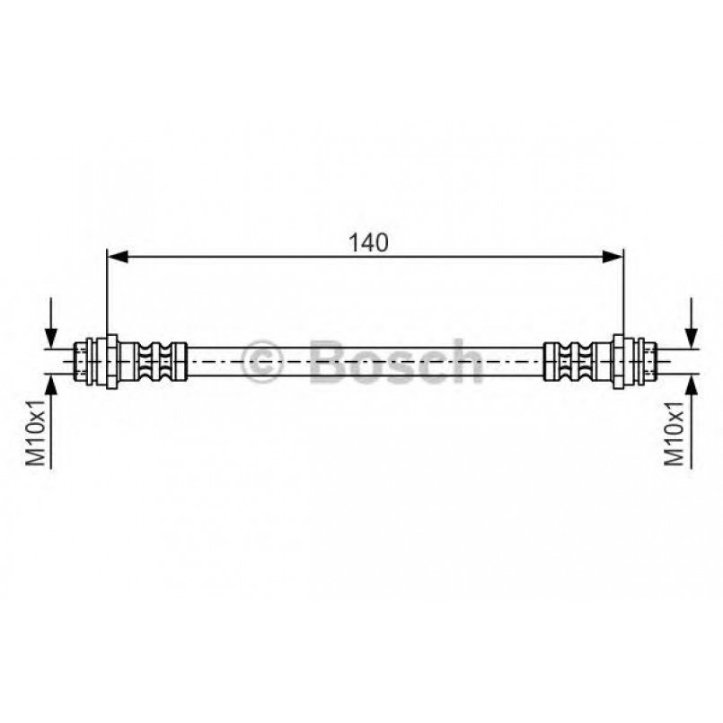 1987476952 BOSCH Гальмівний шланг — фото товара