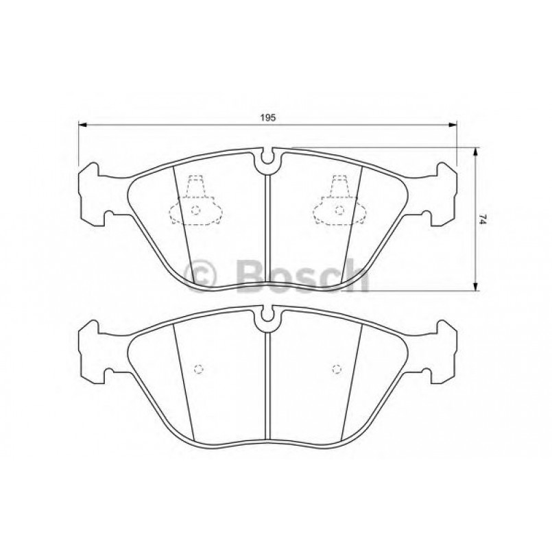 0986424649 BOSCH Гальмівні колодки до дисків BP365 — фото товара