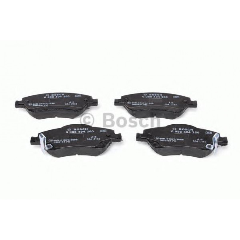 0986494260 BOSCH Гальмівні колодки до дисків — фото товара №1