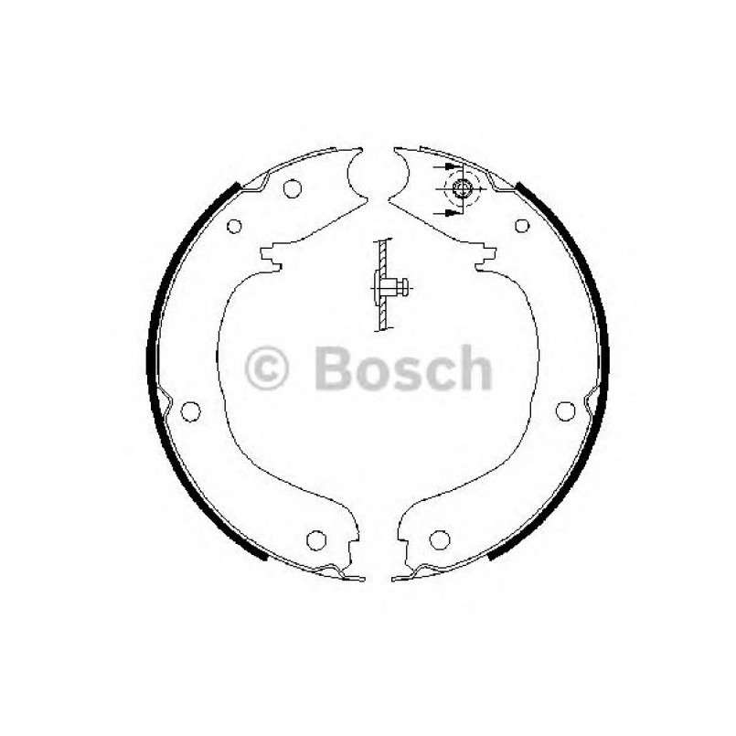 0986487710 BOSCH Гальмівні колодки до барабанів (HB) BS930 — фото товара