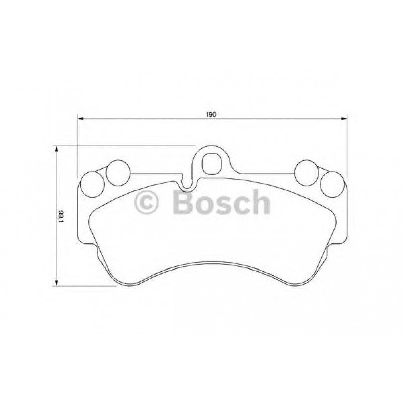 0986424740 BOSCH Гальмівні колодки до дисків BP449 — фото товара №1