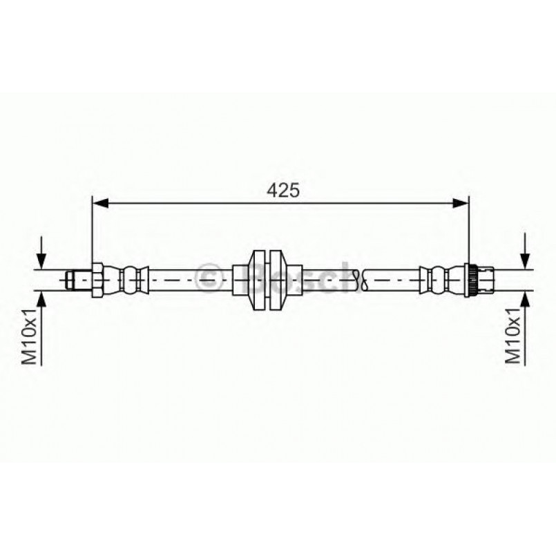 1987481567 BOSCH Гальмівний шланг — фото товара