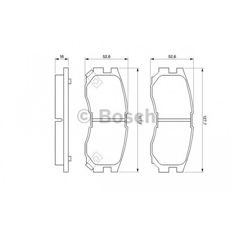 0986460979 BOSCH Гальмівні колодки до дисків BP548 — фото товара №1