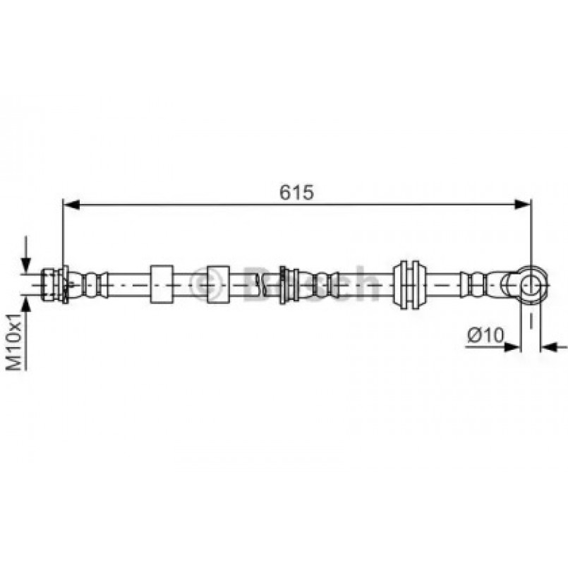 1987481842 BOSCH Гальмівний шланг — фото товара
