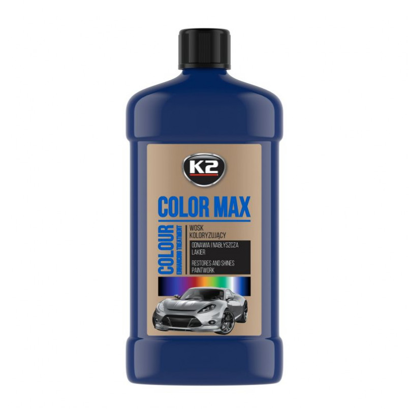 K2 COLOR MAX 500ml Поліроль (темно-синій) (аерозоль) х6 — фото товара K2 COLOR MAX 500ml Поліроль (темно-синій) (аерозоль) х6 — фото товара