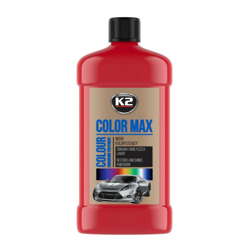 K2 COLOR MAX 500ml Поліроль (червоний)(аерозоль) х6 — фото товара K2 COLOR MAX 500ml Поліроль (червоний)(аерозоль) х6 — фото товара