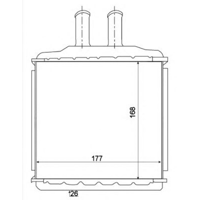 54270 NRF Радіатор опалення — фото товара №2