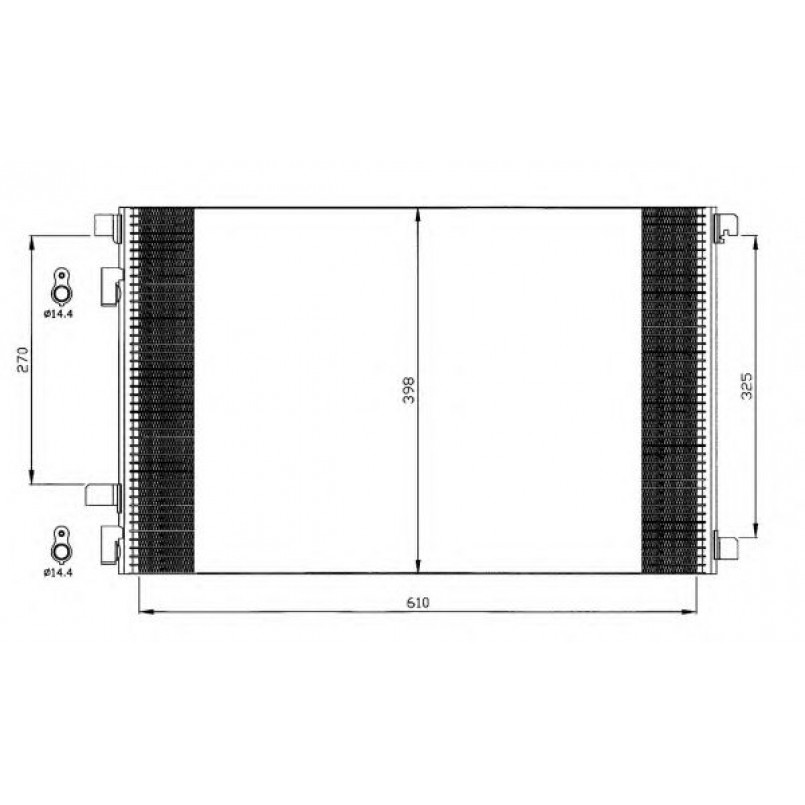 35449 NRF Радіатор кондиціонера — фото товара №3