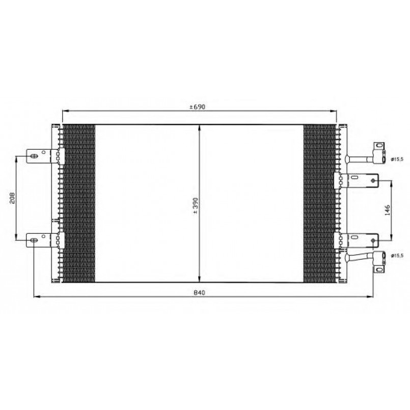 35900 NRF Радіатор кондиціонера — фото товара №3