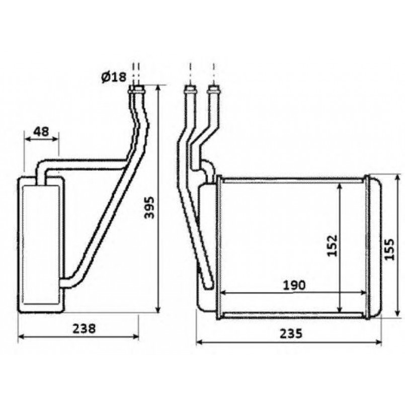 54231 NRF Радіатор опалення — фото товара