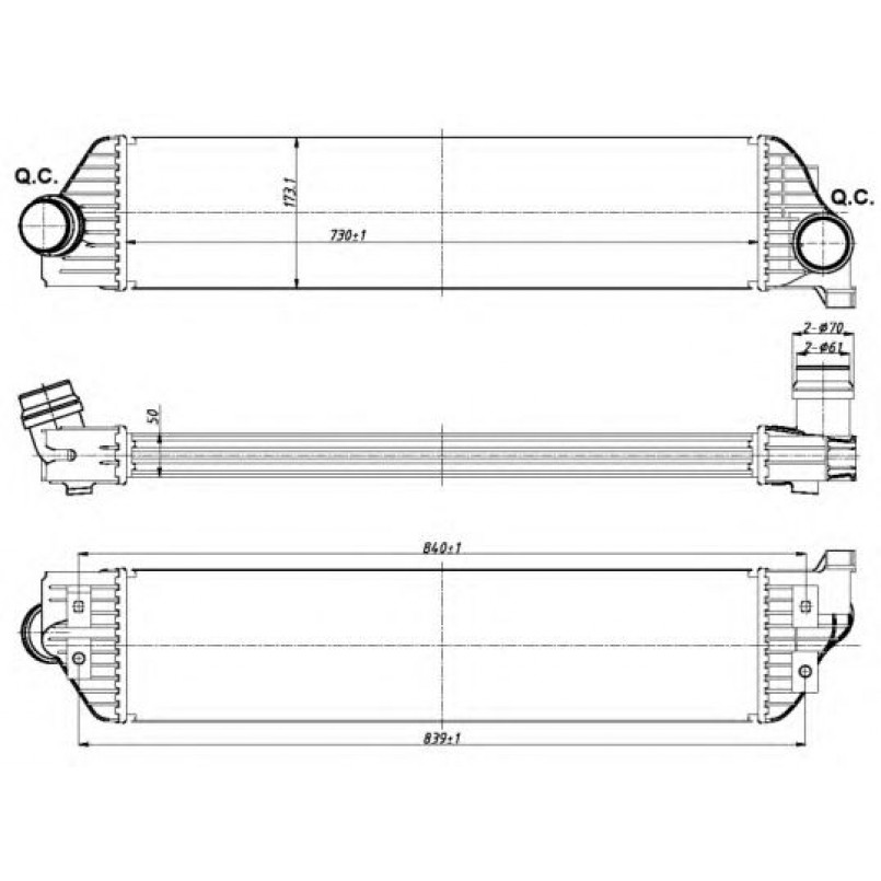 30358 NRF Інтеркуллер — фото товара №1