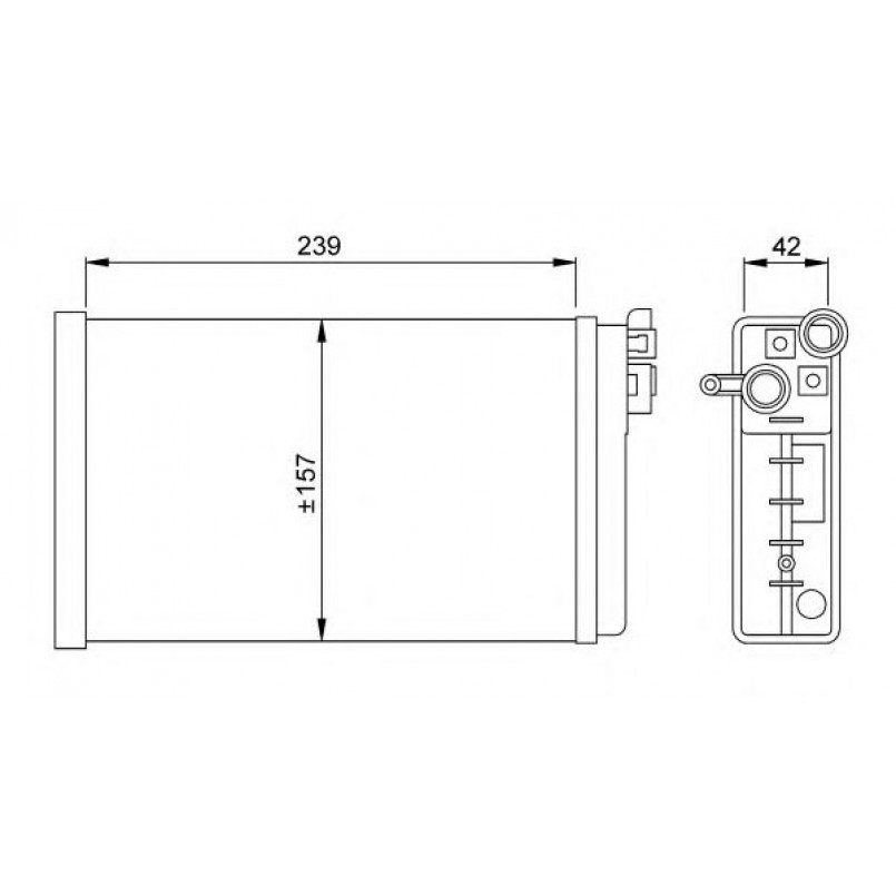 58640 NRF Радіатор опалення — фото товара