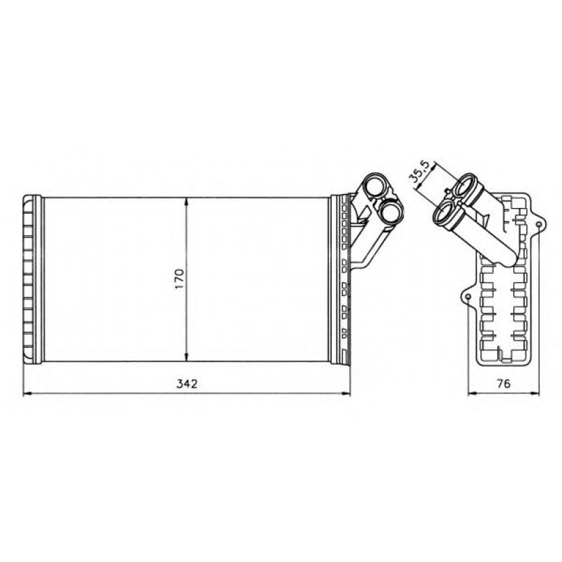 58066 NRF Радіатор опалення — фото товара №1