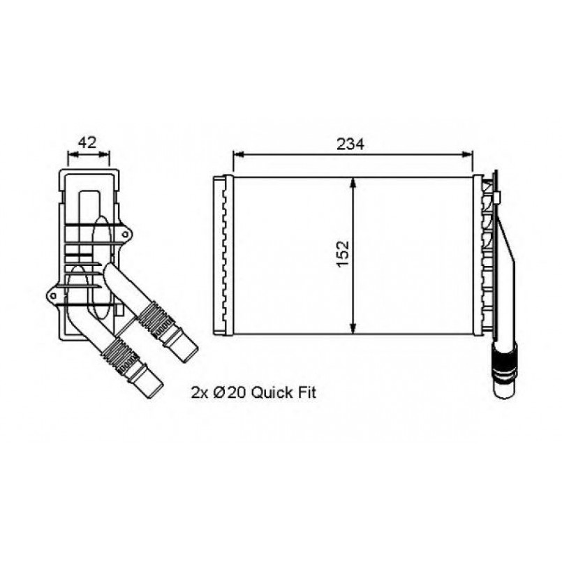 53554 NRF Радіатор опалення — фото товара №2