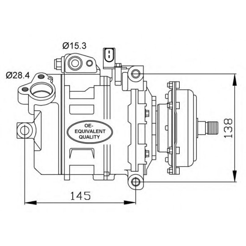 32148 NRF Компресор кондиціонера VW T5/Touareg 2.5TDI 03-10 — фото товара №1