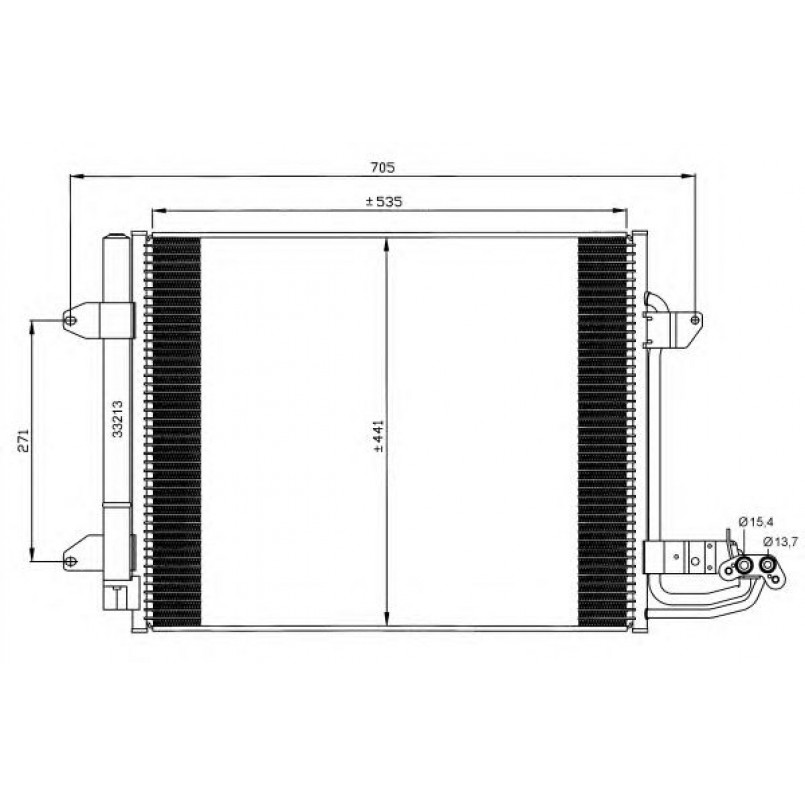 35521 NRF Радіатор кондиціонера — фото товара №2