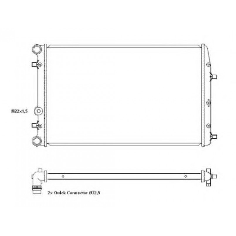 50542 NRF Радіатор охолодження — фото товара №5