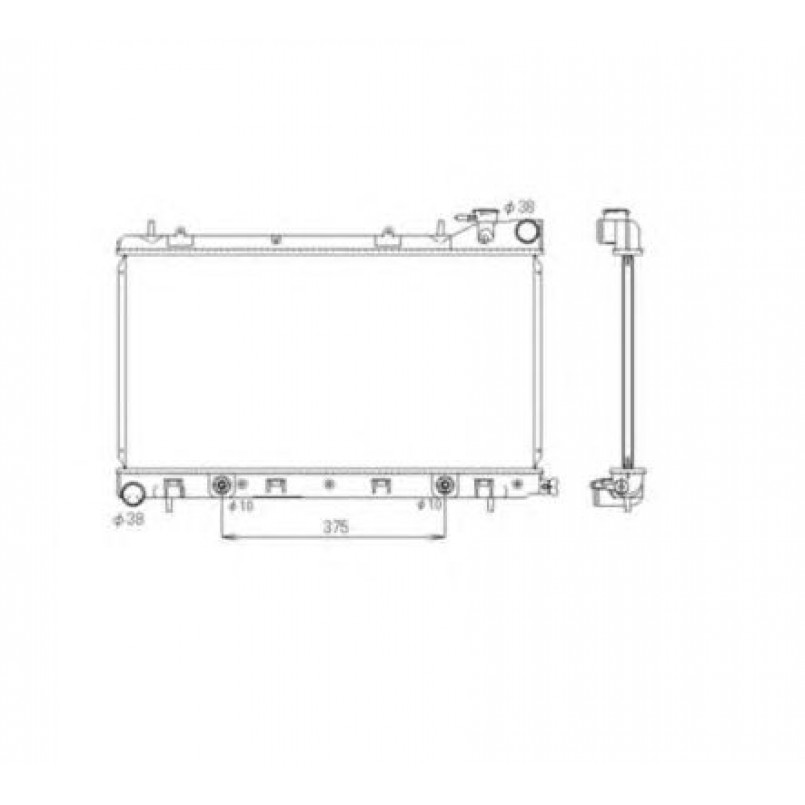 53597 NRF Радіатор охолодження — фото товара