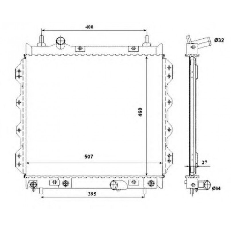 53337 NRF Радіатор охолодження — фото товара №3