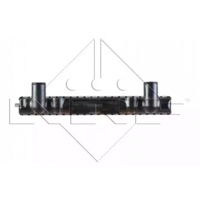 50403 NRF Радіатор охолодження Renault Trafic -98 — фото товара №4