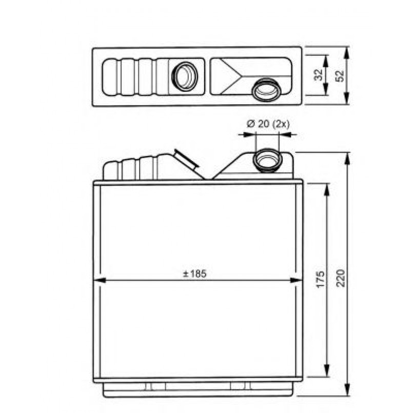 58146 NRF Радіатор пічки — фото товара №2