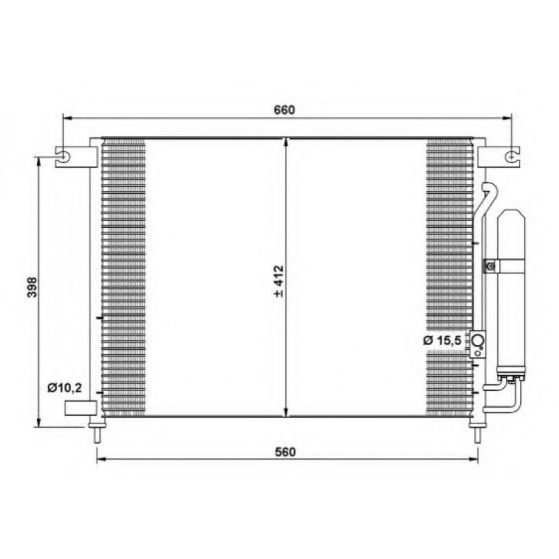 35766 NRF Радіатор кондиціонера — фото товара №1