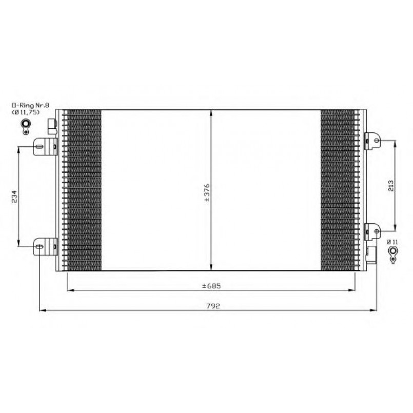 35485 NRF Радіатор кондиціонера — фото товара №1