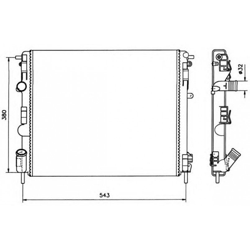58148 NRF Радіатор охолодження — фото товара №1