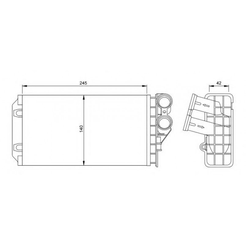 54251 NRF Радіатор опалення — фото товара №2