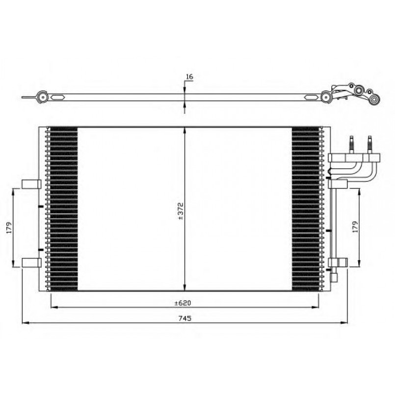 35551 NRF Радіатор кондиціонера — фото товара №3