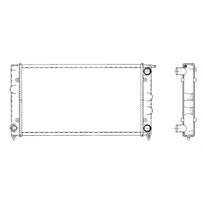 509501 NRF Радіатор охолодження — фото товара №3