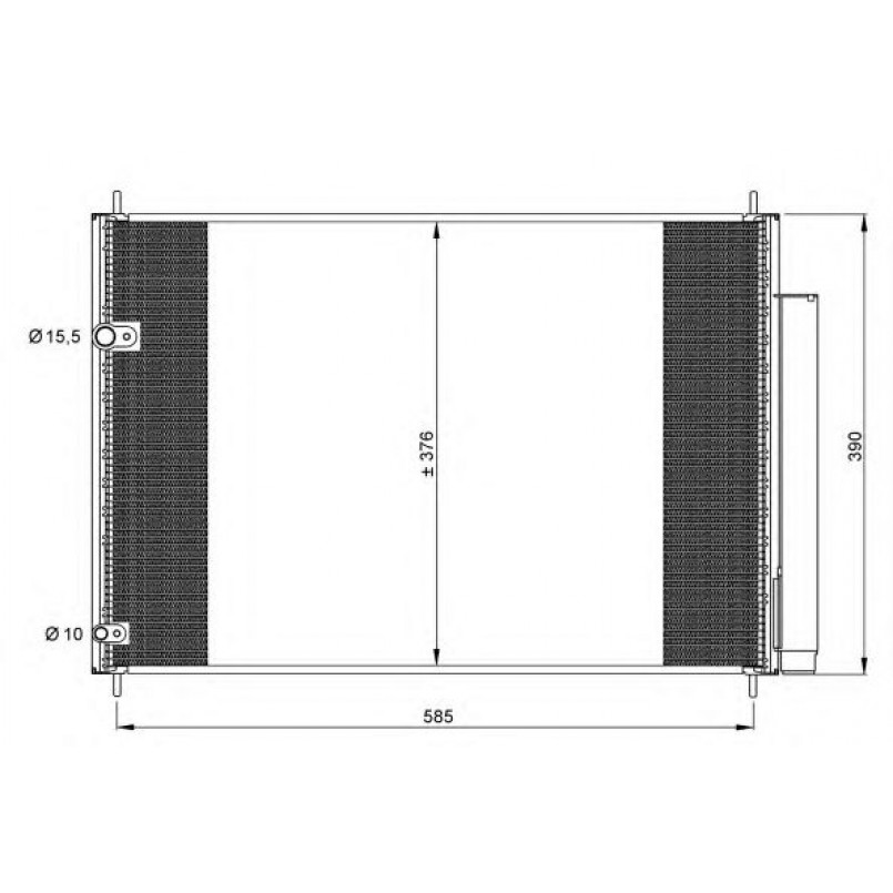 35839 NRF Радіатор кондиціонера — фото товара №1