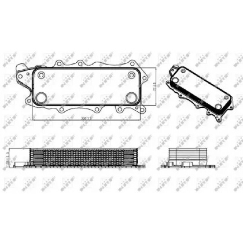 31319 NRF Радіатор масляний — фото товара