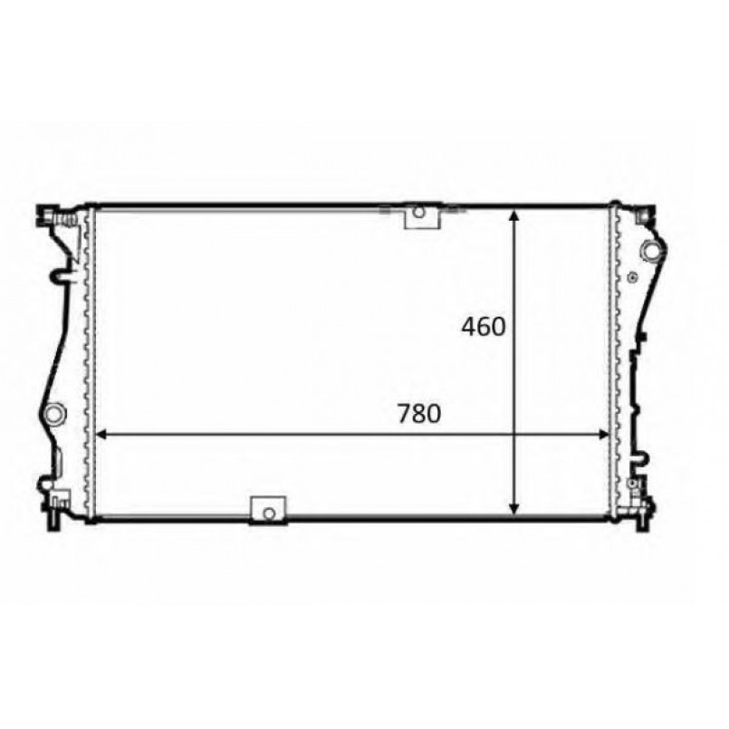 58498 NRF Радіатор охолодження Opel Vivaro 2.0CDTI 06- — фото товара