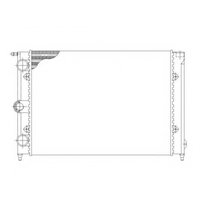 58697 NRF Радіатор охолодження — фото товара