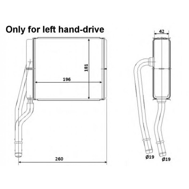 53206 NRF Радіатор опалення — фото товара №2
