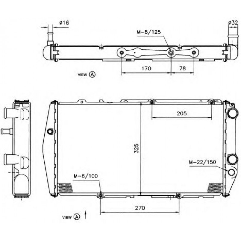 51311 NRF Радіатор охолодження — фото товара