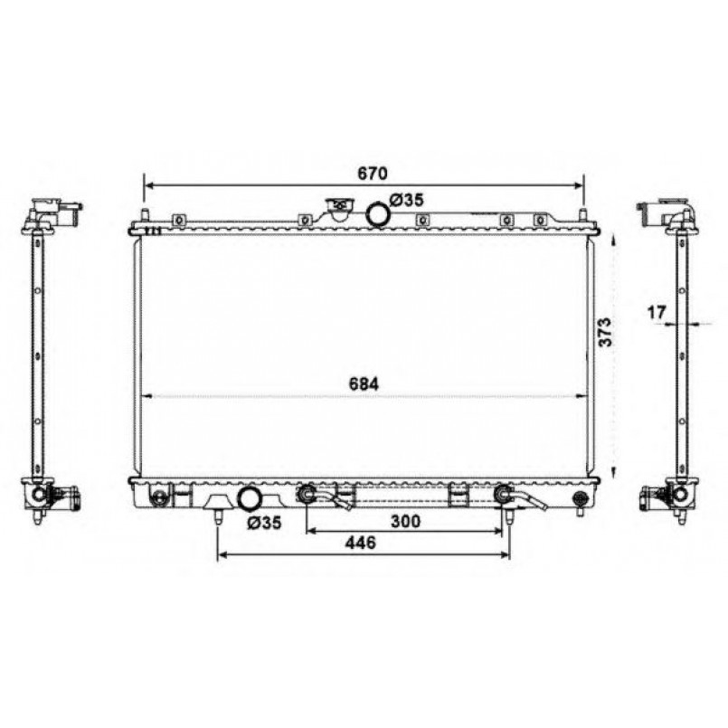 53778 NRF Радіатор охолодження — фото товара